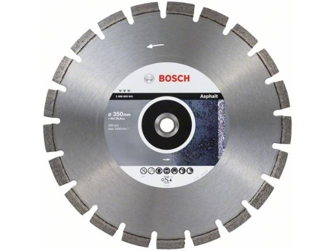 Disco de Corte de Diamante BOSCH para Asfalto 350x20-25.40x3.2x12 mm