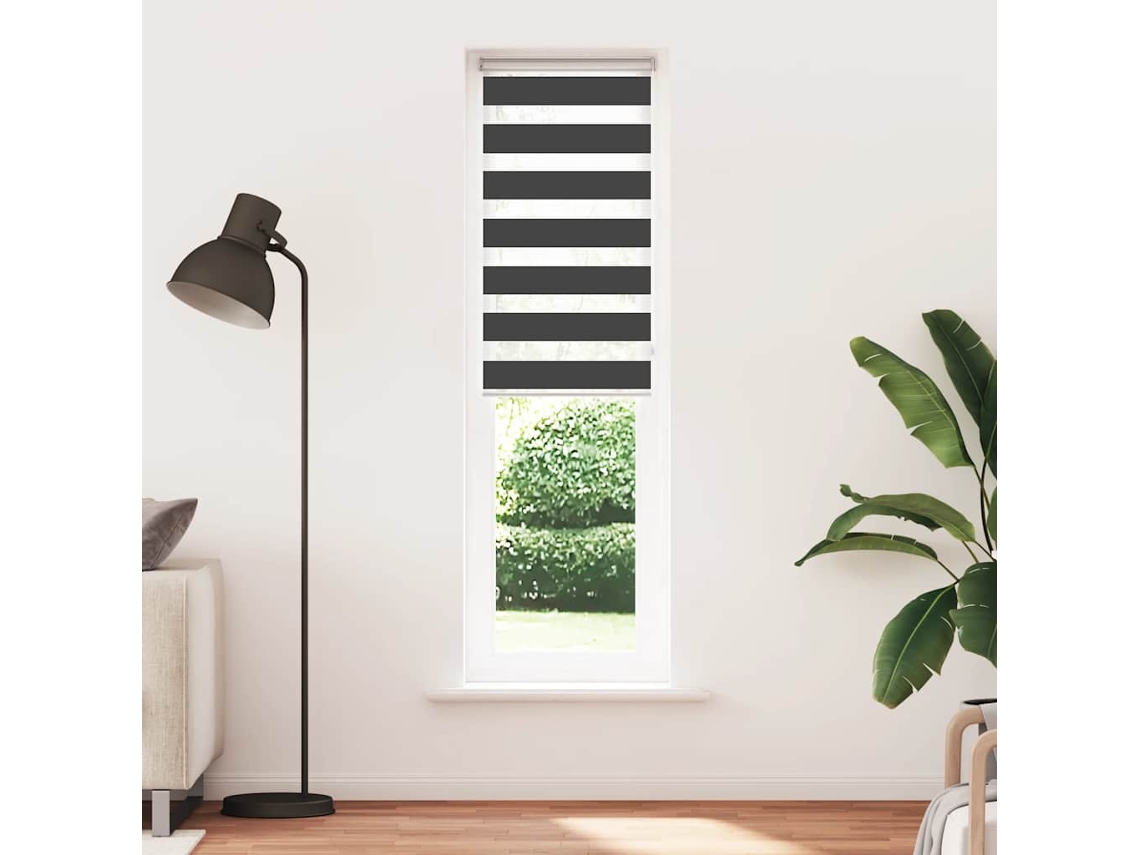 Maison Exclusive - Cortina De Zebra 50x230 Cm Largura Do Tecido 45,9 Cm Poliéster