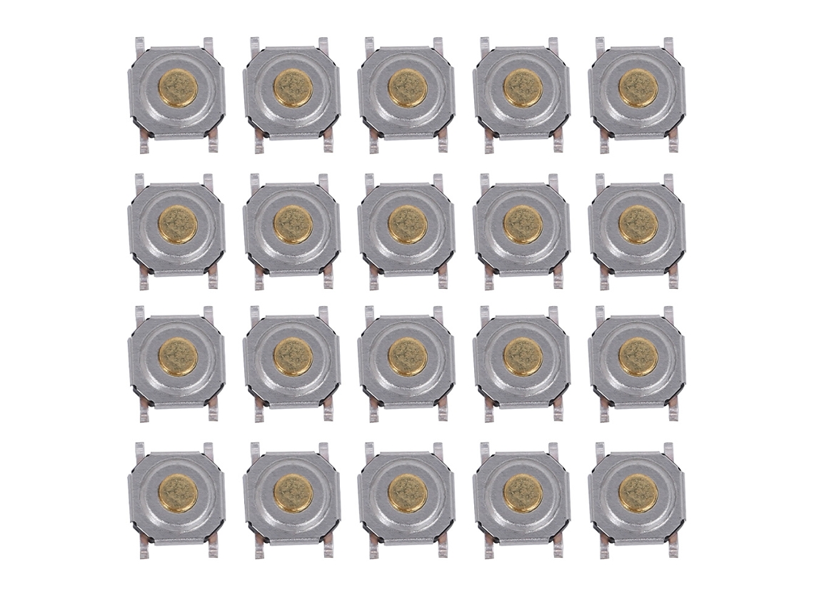 200pcs Interruptor Botão Tátil Smd Micro 4x4x1.5 À Prova D'água Latão Forte Durável