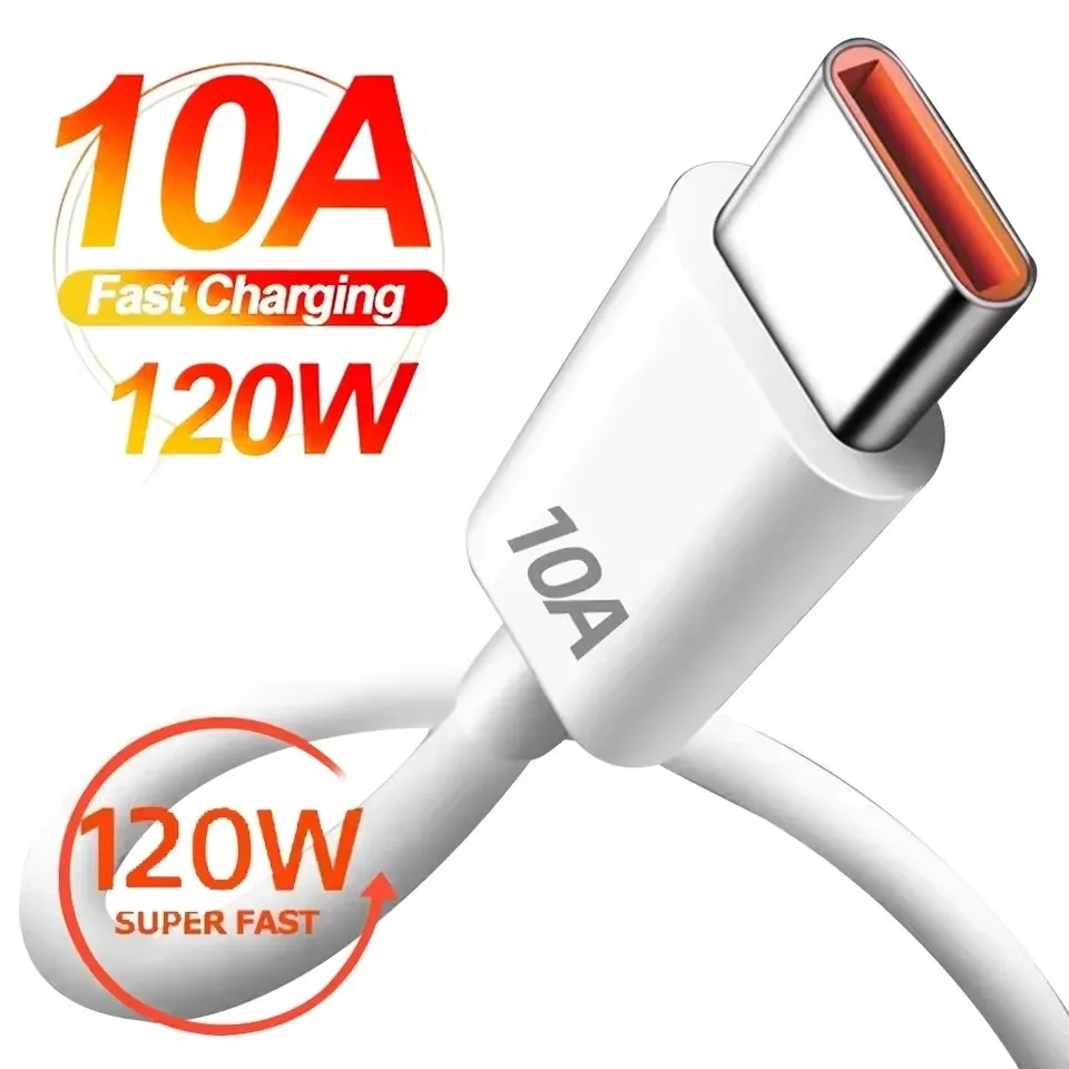 Cabo Usb Tipo C De Carregamento Super Rápido (1,5 M) 10 A 120 W