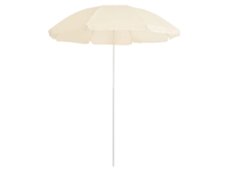 Vidaxl Guarda-sol De Jardim Com Poste De Aço 180 Cm Cor Areia