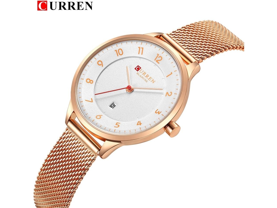 Lurelia Relógio Feminino, Movimento De Quartzo, Resistente À Água, Dourado E Preto