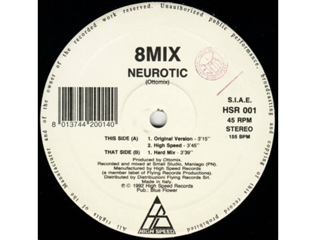 Vinil Neurotic, 8 Mix High Speed Records