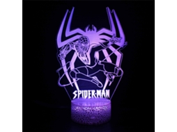 Lmpada Led 3d Do Homem Aranha Com Controle Por Toque E Alimentao Usb Aquaforge