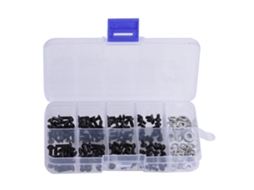 Conjunto de Parafusos de Cabeça Plana e Redonda com Caixa para Carro RC 1/10