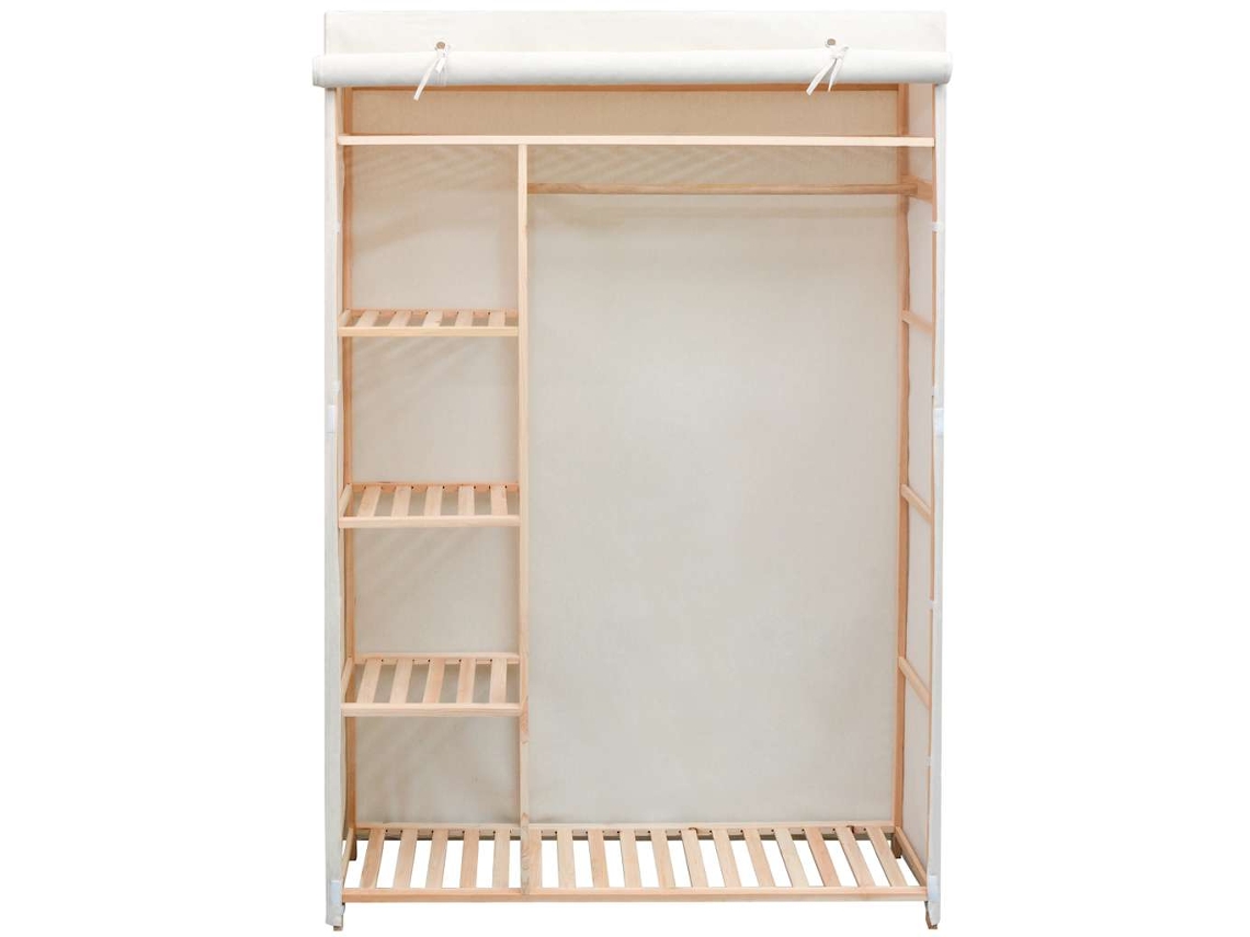 Maison Exclusive - Roupeiro Em Tecido E Madeira De Pinho 110x40x170 Cm