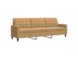 3-seater Sofa, 3-seater Sofas Vidaxl Marrom Veludo (n/a)