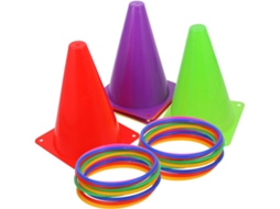 De Futebol Coloridos Para Treino E Jogos De Arremesso, Cones Esportivos Duráveis Para Meninos E Meninas, Atividades Ao Gokoco