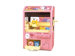 Máquina de Garra de Bonecas WalshLXq Mini com Música e Luz, Brinquedo Educativo para Crianças, Rosa