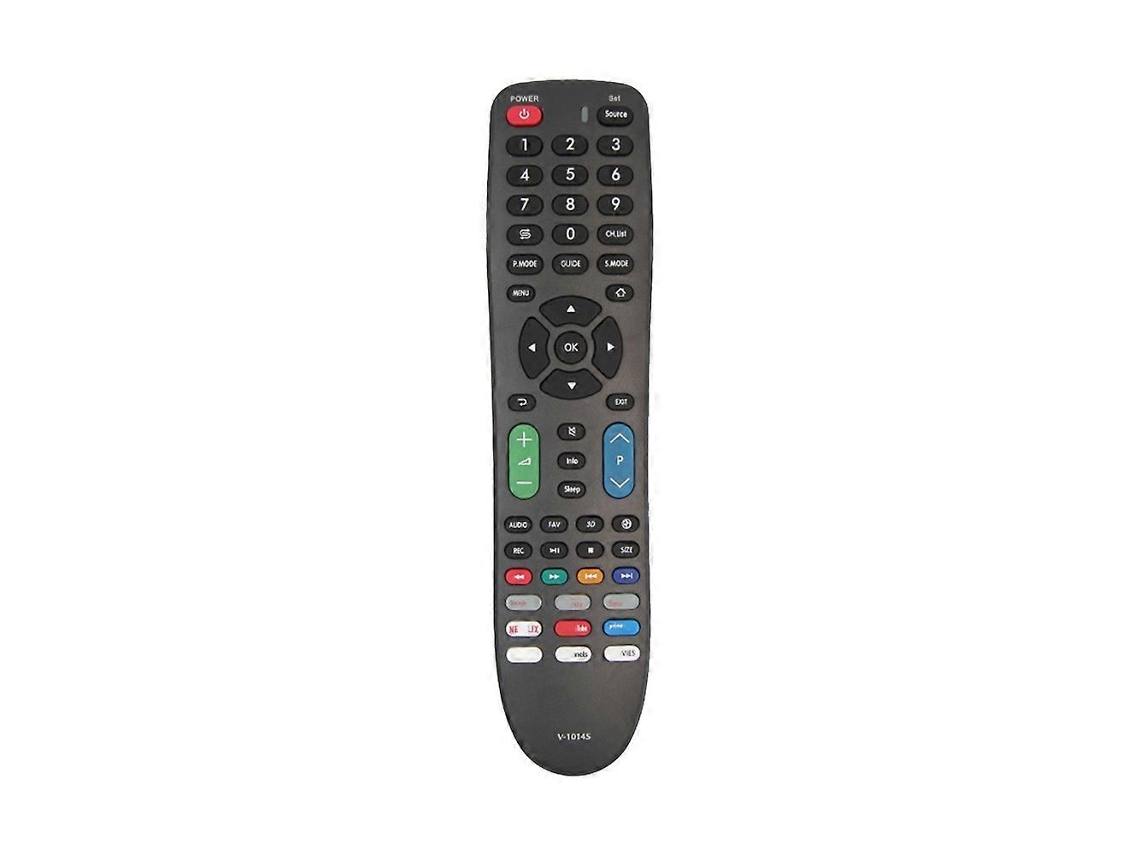 Controle Remoto Universal V-1014s, Compatível Com Vários Dispositivos, Fácil Configuração Para Tv, Dvd, Preto