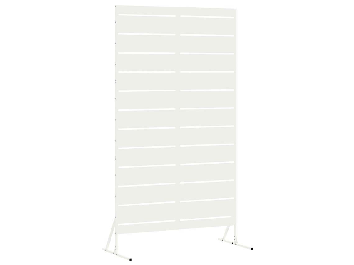 Conjunto 1 Protetor De Privacidade Vidaxl Branco Aço (100 X 50 X 180 Cm)