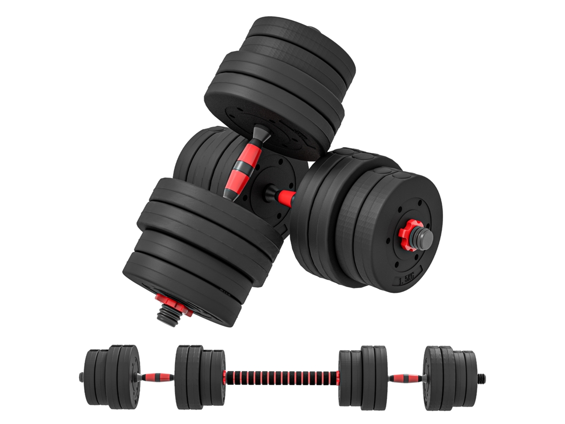 Halteres 30kg Ajustáveis Preto