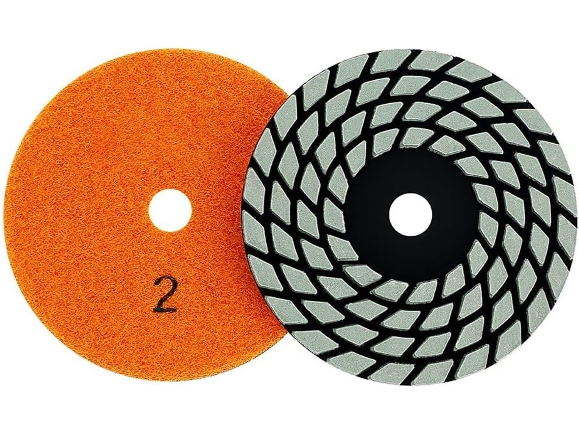 Conjunto De Discos Polimento A Seco 100 Mm (4 Polegadas) Para
