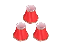 Conjunto de 3 Abajures de Tecido E14 Modernos com Clip on para Luminárias de Parede CHABERLU