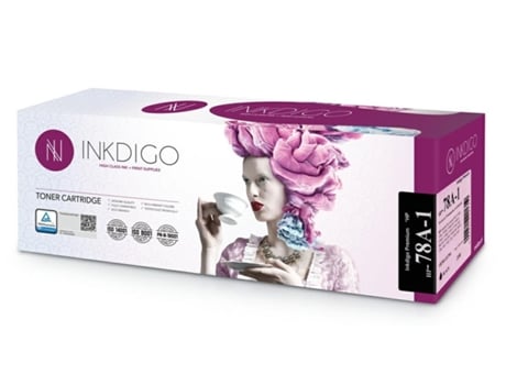 Toner De Substituição Inkdigo Para Impressoras Hp Ce 278, Cor Preta