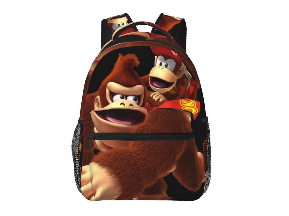 Mochila De Estudante Donkey Kong J94, Leve E Durável, À Prova Dágua E Com Alça De Ombro Ajustável. Olysi Shop
