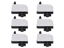 6 Peças Damper De Tinta Pp Resistente À Corrosão Para Impressoras Dx5 Dx6 Dx7 4800 7800 7880 9800