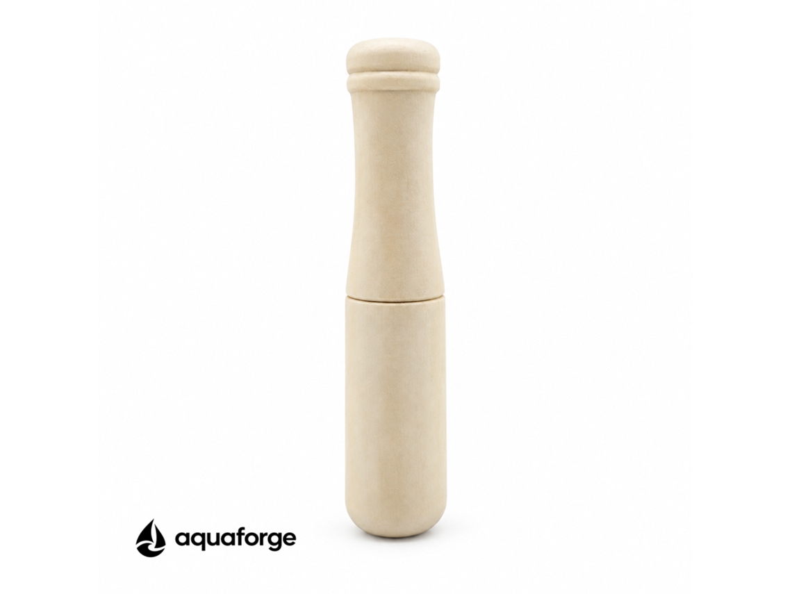 Almofariz E Pilão Aquaforge Com Madeira Para Cozinha, Branco