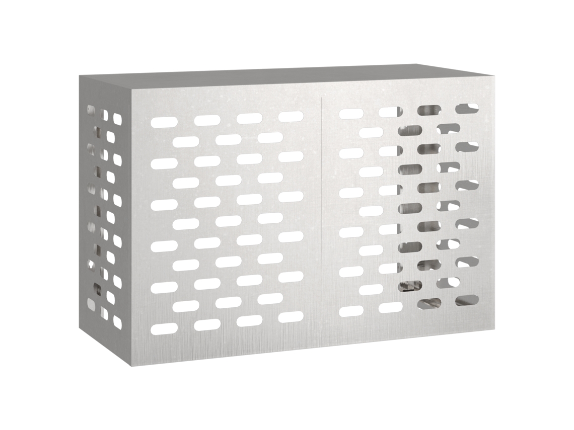 Capa De Ar Condicionado - Aço Inoxidável Vidaxl Silver Stainless Steel (90x40x60 Cm)