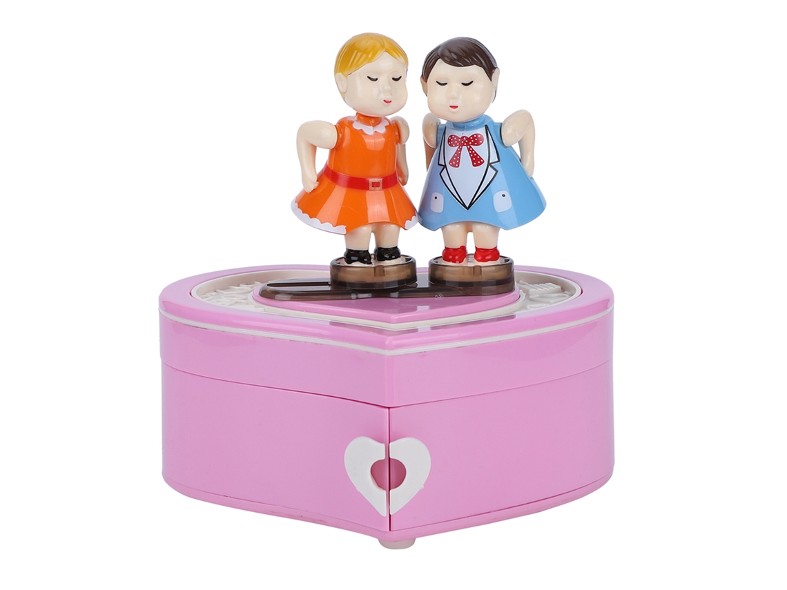 Caixa de Música com Bonecas Casal Beijando Presente de Aniversário | S/MARCA