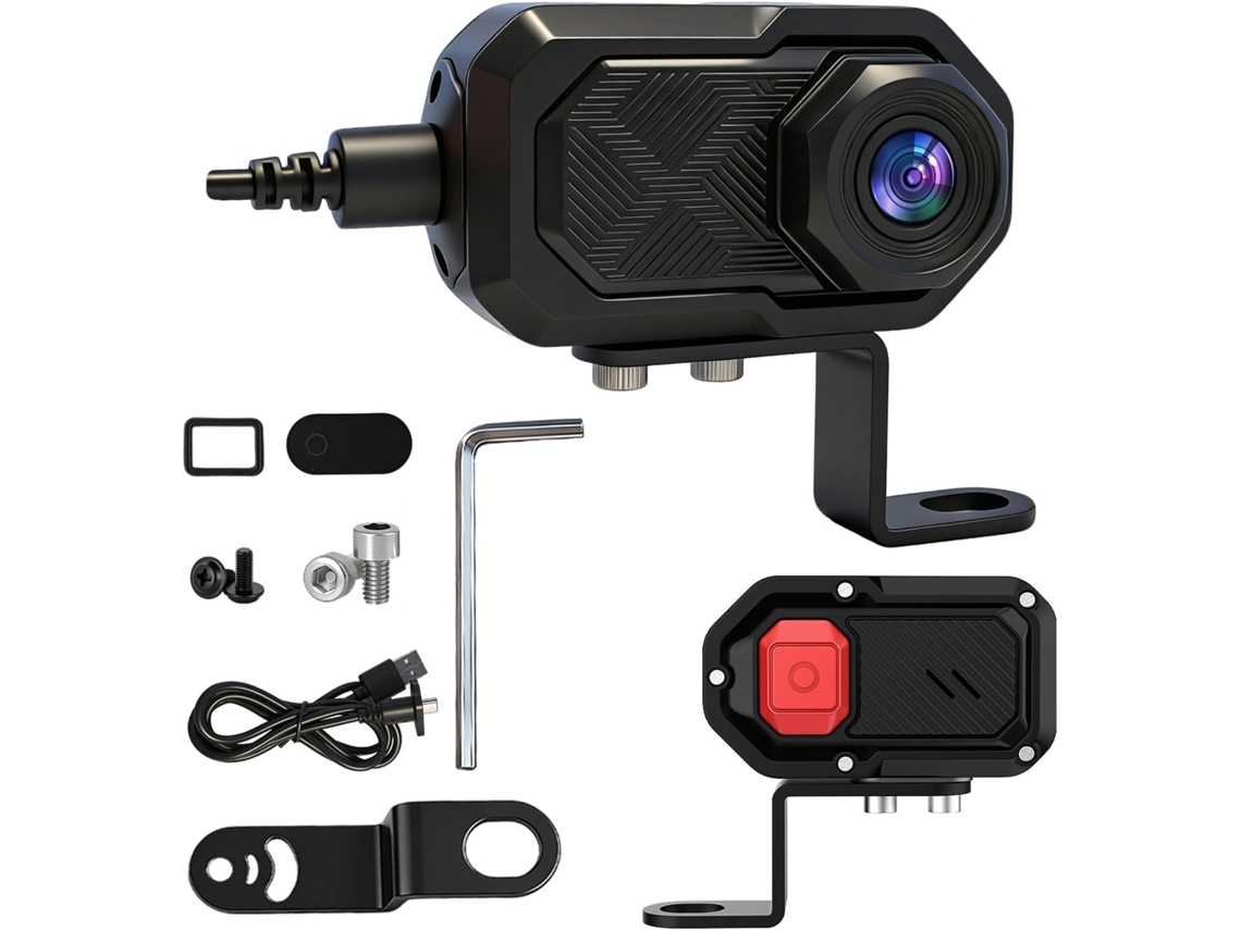 Shkalacar Mini Caméra Corporelle 1080p Com Registro Em Boucle Wifi, Detecção De Colisão Câmera Sport Moto,