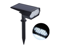 Lâmpada Solar Led IP65 para Jardim Pátio com Luz Marrom Branca 2V S/MARCA