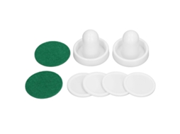 Primerox kit de Acessórios para Air Hockey: 2 Pushers, 2 Buchas e 4 Discos Resistente e Durável