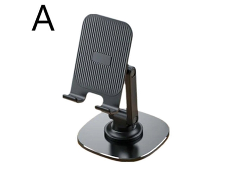 Suporte De Metal Giratório 360° Para Celular, Suporte Dobrável Para Mesa De Celular