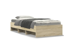 Bed Frame, Bed Frames Vidaxl Marrom Madeira Processada (90 X 190 Cm)