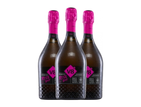 Espumante rosé V8 Lele Millesimato Rosé Brut Prosecco (0.75 L - 3 Unidades)