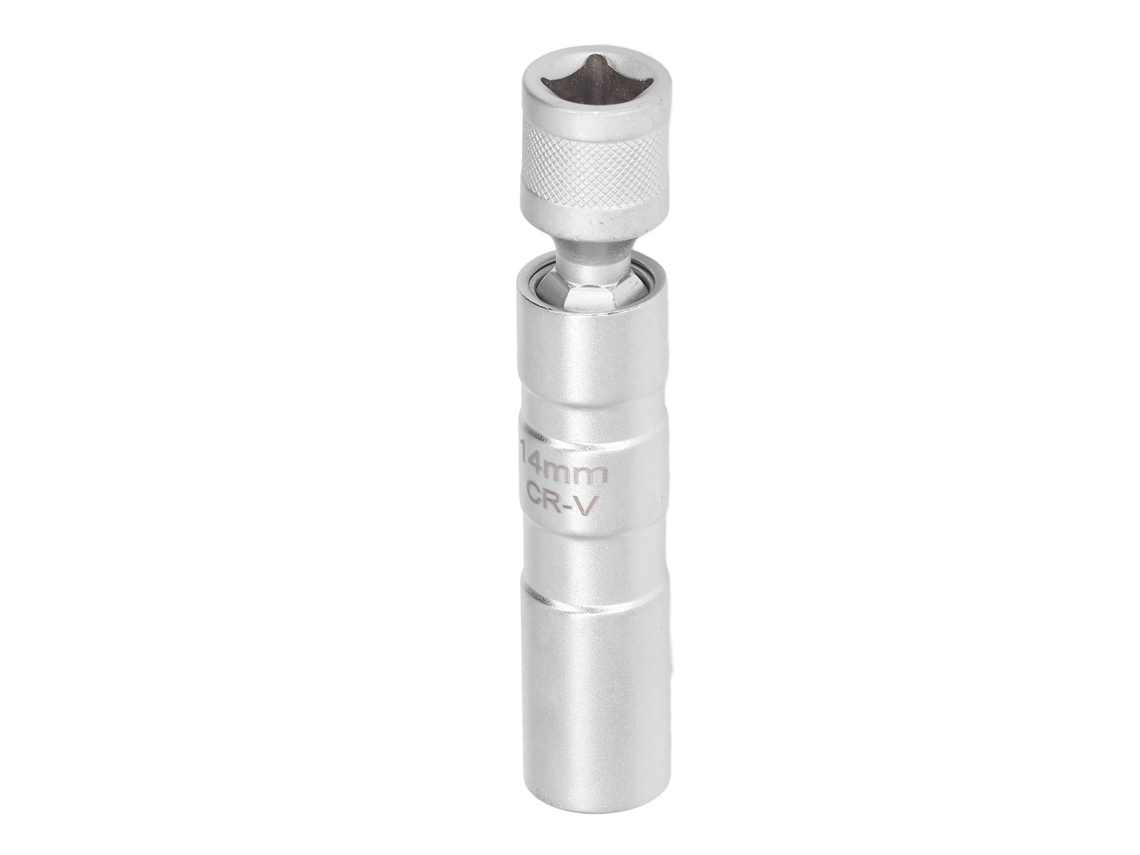 Soquete Magnético para Vela de Ignição 3/8" YURU, 14mm, 12 Pontos
