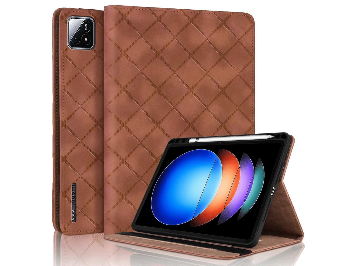Capa de couro para tablet com relevo de diamante Webake