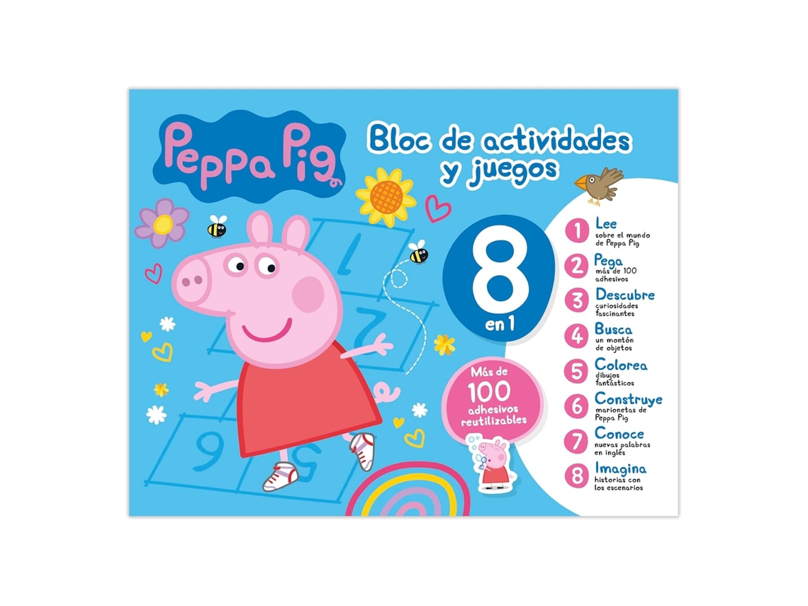 Bloco De Atividades E Jogos 8 Em 1 Da Peppa Pig Imagiland