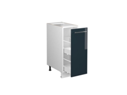 Móveis de cozinha Fame-Line, 30 cm sem bancada, Azul escuro brilhante, Vicco