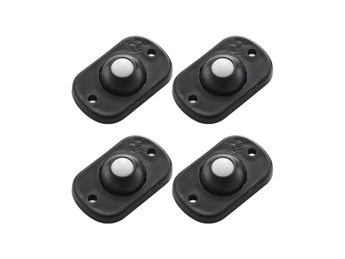 Conjunto De 4 Rodízios Ajustáveis Em Abs E Aço Inoxidável, Deslizantes De Fácil Instalação, Isolamento Acústico Para