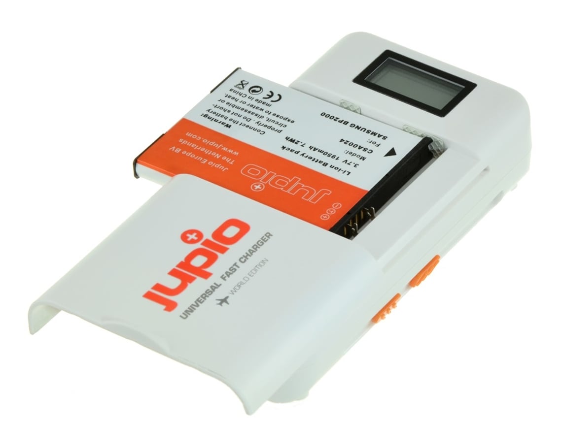 Carregador de Bateria e Pilhas JUPIO LUC0060 com LCD