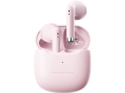 Fones De Ouvido Sem Fio Bluetooth 5.3 Com Microfone Para Exercícios, Cancelamento De Ruído E Graves Profundos Tws (rosa)