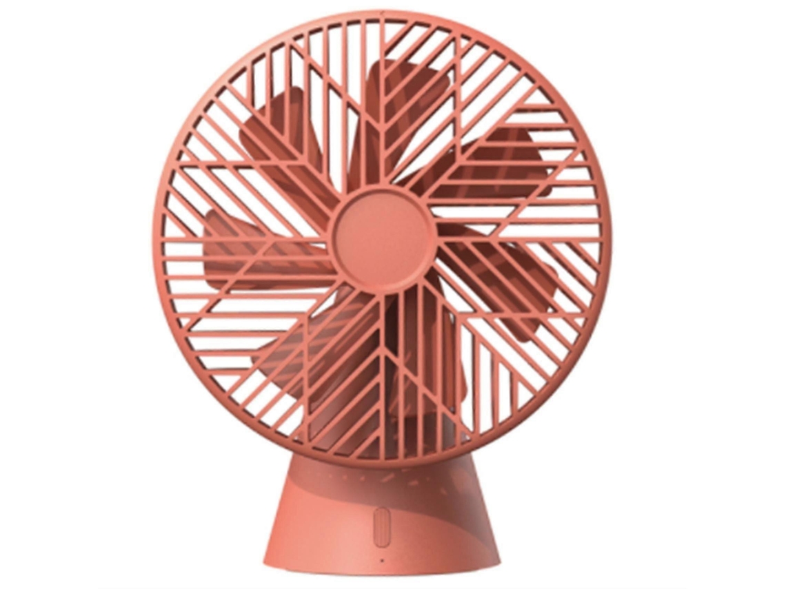 Ventilador De Mesa Sem Lâminas Pequeno Resfriador Cor Rosa