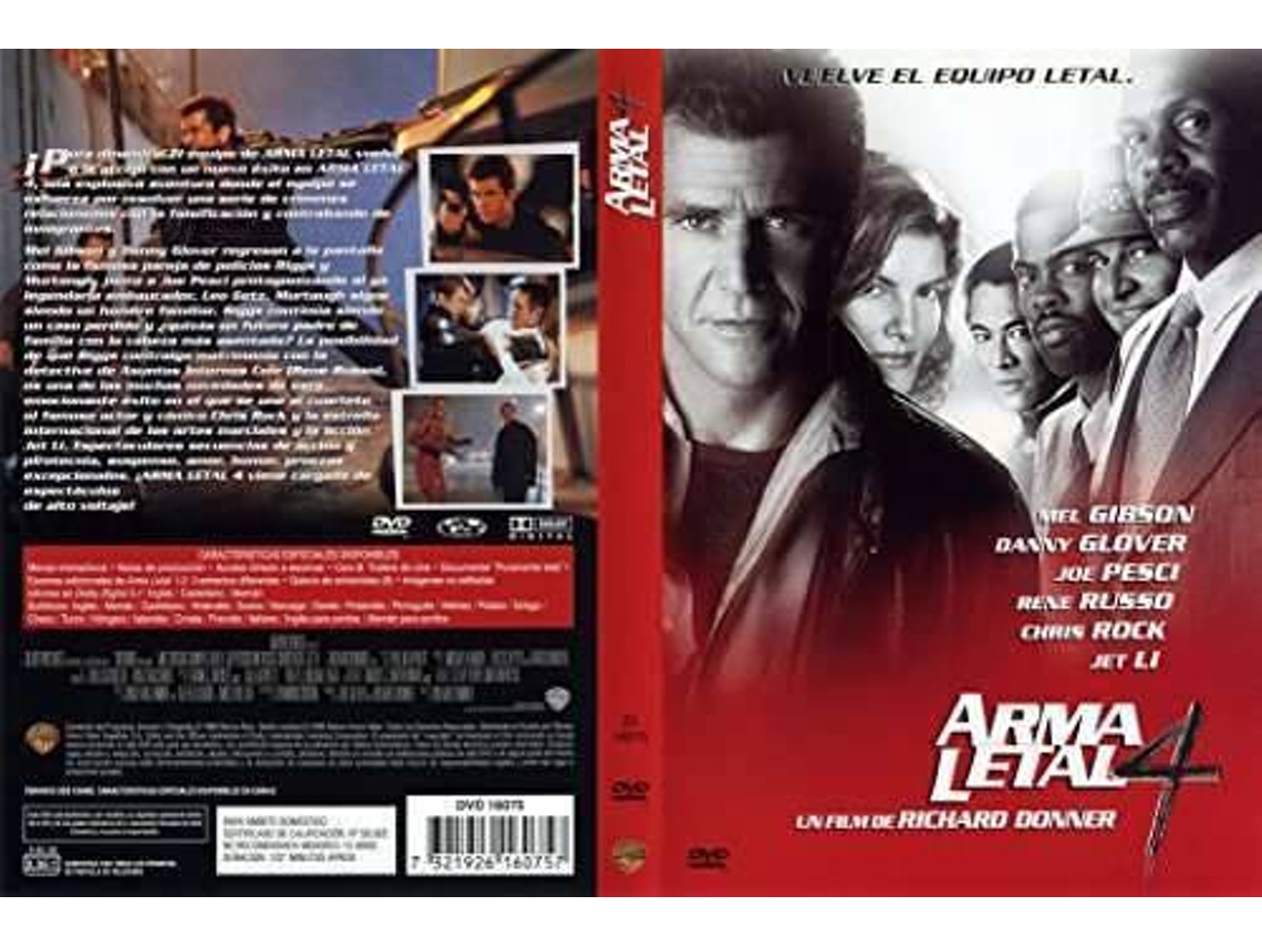 DVD Lethal Weapon 4 / Arma Letal 4  (Edição em Espanhol)