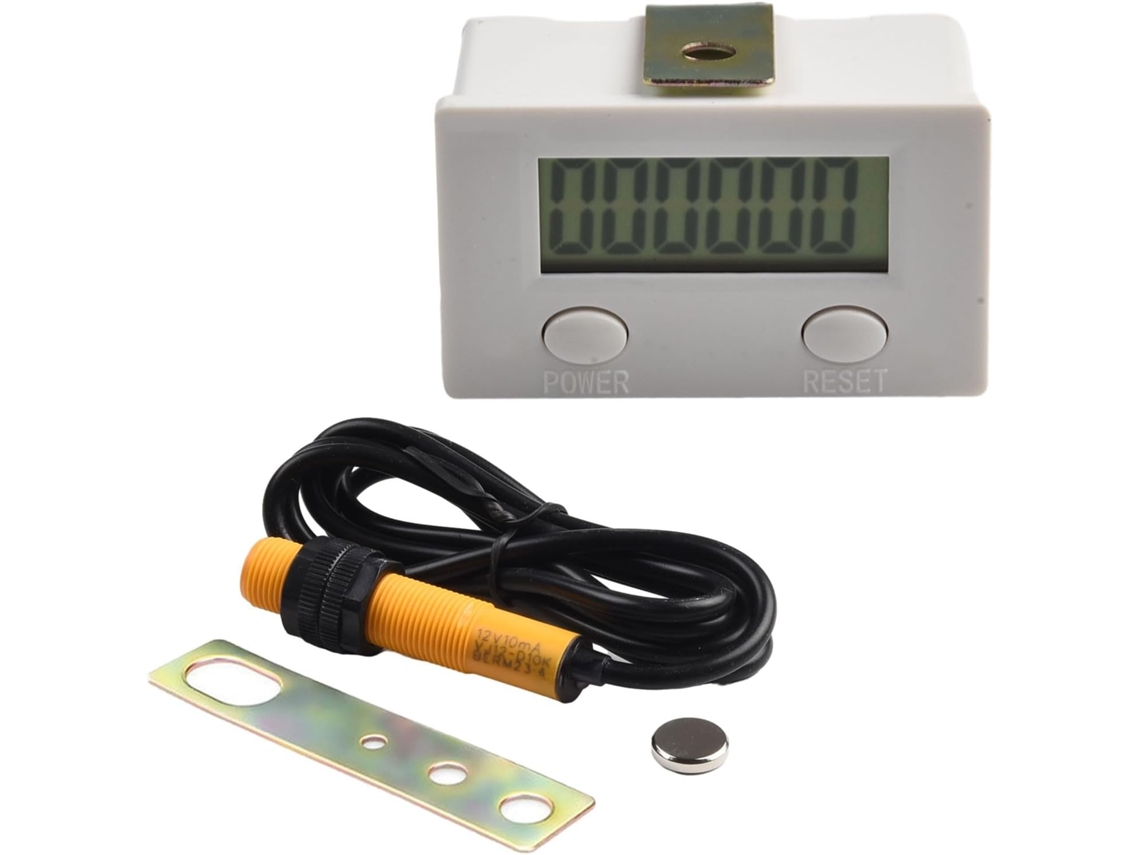 Contador Digital Eletrônico De 6 Dígitos Com Interruptor Sensor Para 0