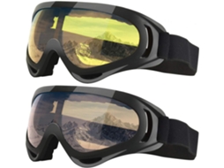 Óculos De Esqui, Pacote Com 2, Óculos De Snowboard Para Crianças, Meninos E Meninas, Jovens, Homens E Mulheres, Capacete Compatíve Aquaforge