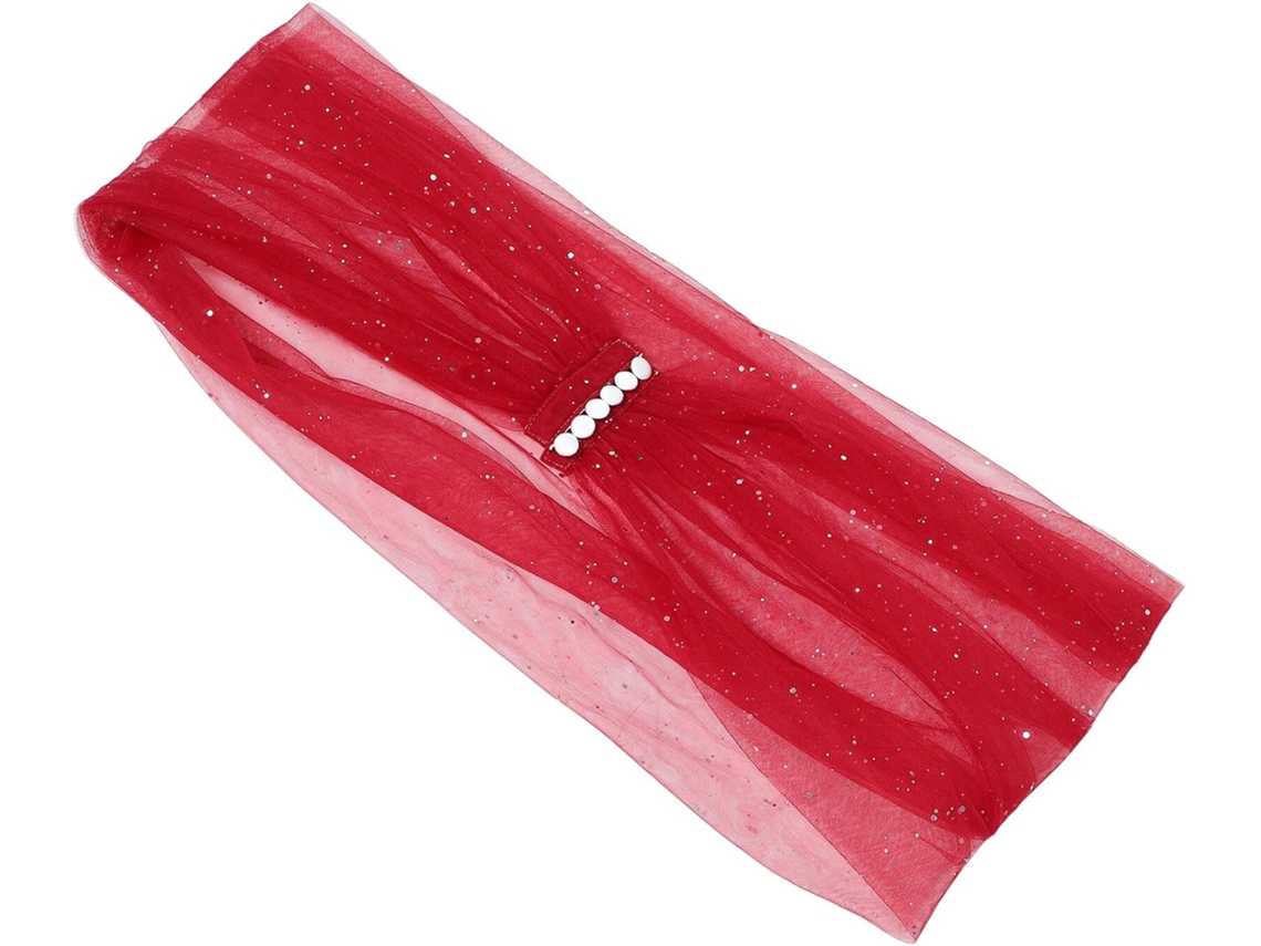 Xale Vermelho Escuro Com Estampa De Estrelas, Chiffon Leve Para Casamentos E Eventos Noturnos, Lenço Macio E Elegante Para Vestidos.