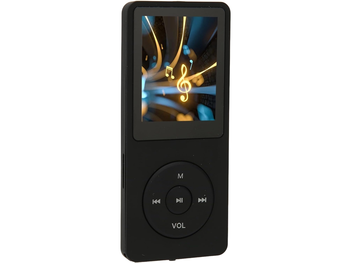 Hidyliu MP3/MP4 Player de 8 GB, tela de 1,8 polegadas, 8 GB de armazenamento, 30 horas de reprodução, esportivo, compacto, leve, ideal para viagens (preto)