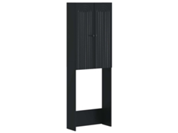 Vidaxl Armário De Banheiro Alkmaar Preto 66 X 25,5 X 190 Cm