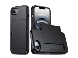 Capa Protetora À Prova De Choque Para Iphone 16e - Compartimento Para Cartão