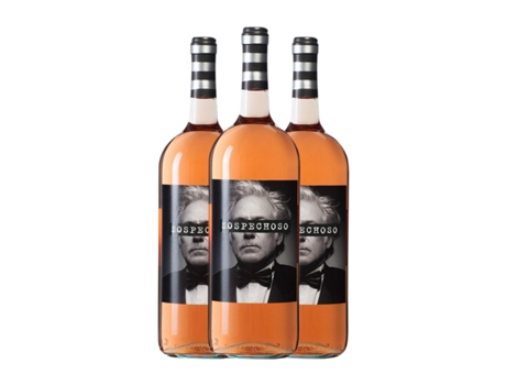 Vinho rosé UVAS FELICES Sospechoso Vino de la Tierra de Castilla Garrafa Magnum (1.5 L - 3 Unidades)