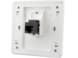 Tomada de Parede Rede Gigabit RJ45 com Canal Duplo BRILVIBERA