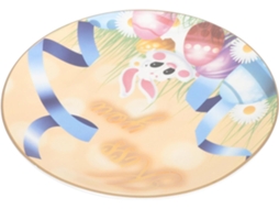 Prato de Páscoa 20 Cm, Grande Porcelana para Servir Doces e Aperitivos com um Motivo CHABERLU