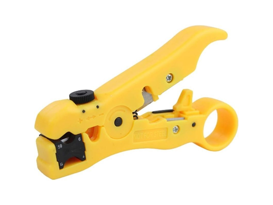 Ferramenta De Pelado Universal Para Cabos Coaxiais Rg59/6/7/11 E Cat5/6 Utp, Cortador E Pelador Profissional