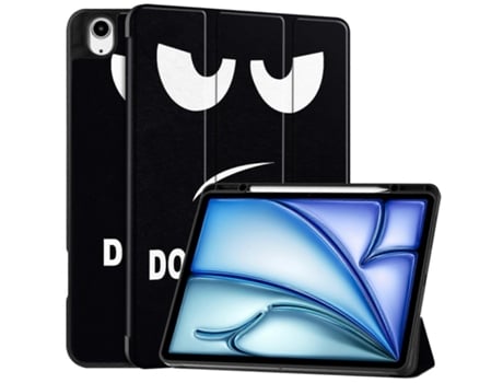 Capa De Couro Inteligente Para Tablet Custer Painted Com 3 Dobras E Bandeja Para Caneta Saisiyiky